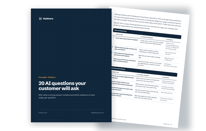 Sample pages: 20 AI questions your customer will ask