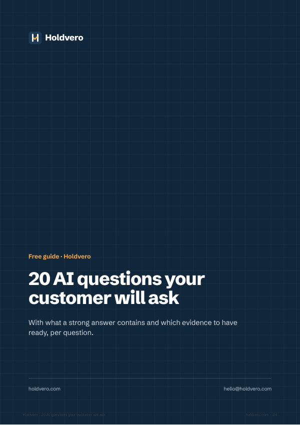 Cover: 20 AI questions your customer will ask